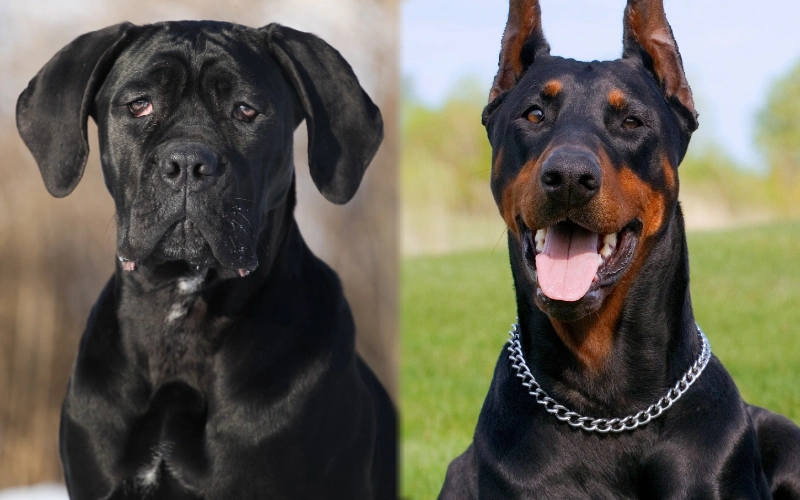 Cane Corso and Doberman Pinscher Mix