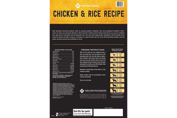 Member's Mark Exceed Dry Dog Food Content Image 2