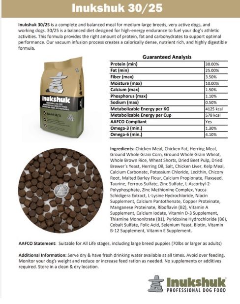 Inukshuk dog food