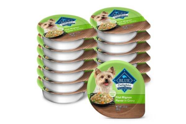 Blue Buffalo Delights Natural Adult Small Breed Wet Dog Food Cups