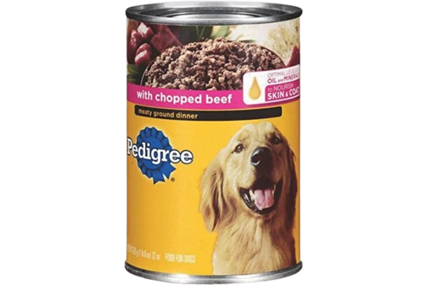 Pedigree Dog Food Ground Beef Content Image