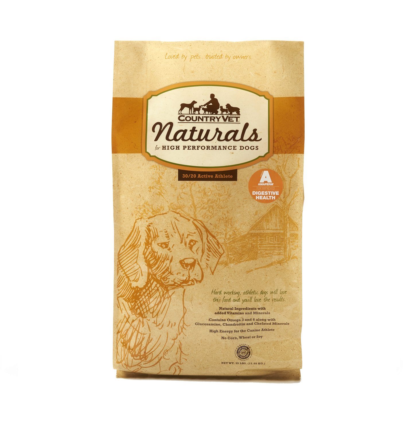 Country Vet Naturals Active 30/20 Protein To Fat Formula High Performance Sporting Dog Food